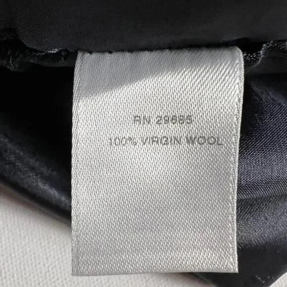 Pendleton Virgin Wool Flat Front Fully Lined Navy Blue Dress Pants Size 10 - Picture 8 of 10